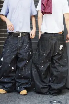 That's life ザッツライフ リジットデニム バギー NAVY