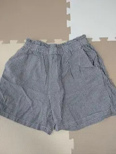 UNIQLO チェック柄 ハーフパンツ 130