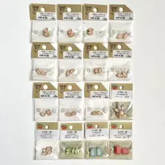 新品！貴和製作所 パーツクラブ・爪付きラインストーン色々 16袋 【まとめ売り】