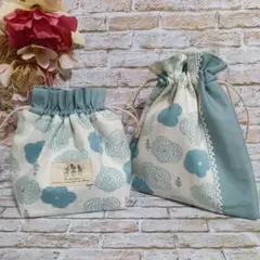 329. ハンドメイド　巾着2点セット