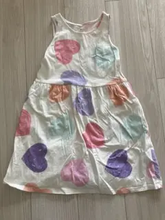 H&M ハート柄 ノースリーブワンピース　120