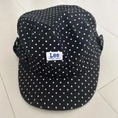 Lee ドット柄キャップ 黒　５０センチ