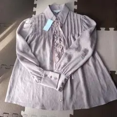 レディースサテンシャツチュニック 新品☆未使用 M