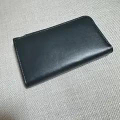 【新品未使用】ビジネスレザーファクトリー マルチウォレット ブラックグリーン