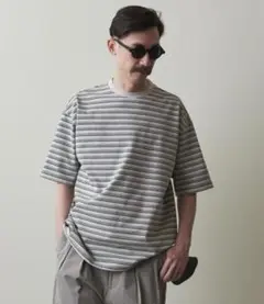 【Steven Alan】ストライプコットンTシャツ