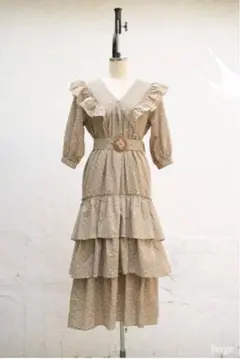 新品 ハーリップトゥ Miracle Wave Belted Dot Dress