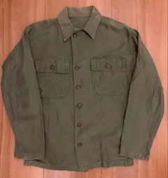 US Army OG107 1st 前期60s ミリタリーシャツ　コットンサテン