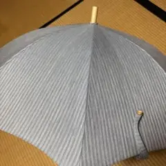 麻混合 ブルーグレー 日傘 定価19,800円