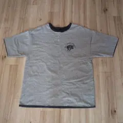 huf　グレー 濃紺 リバーシブル半袖Tシャツ