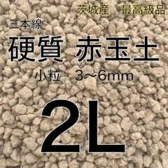 【お買得♪】三本線 硬質赤玉土 小粒 2L 2
