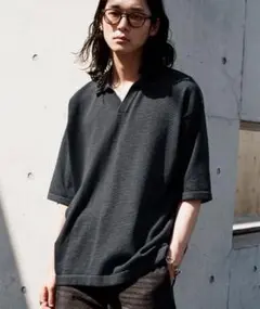 PIN BORDER KNIT POLO