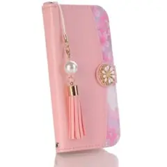Samsung Galaxy S8ケース 手帳型 桜花柄