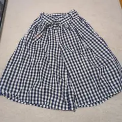 Nicole Club Kids ネイビーチェック スカート J-S(150)