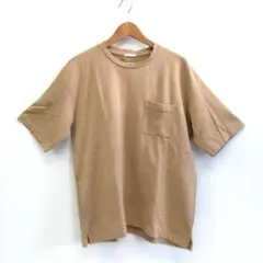 【GU】半袖シャツ　XL　ベージュ系　毛羽立ちあり