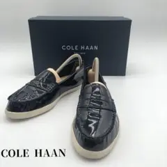 COLE HAAN コールハーン　ローファー　紺色　エナメル　7
