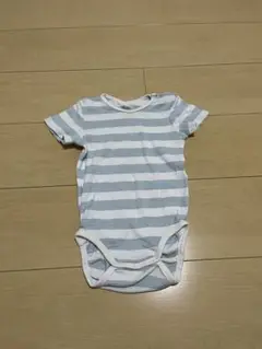 H&M 半袖ロンパース　86cm ストライプ柄