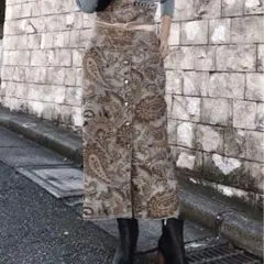 【美品】AMERI PAISLEY RUG SKIRT タイトスカート