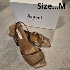 【Ameri 　アメリヴィンテージ】　ブラウン ミュール