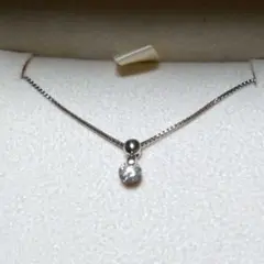 ヴァンドーム青山 1粒ダイヤモンド プラチナ ネックレス