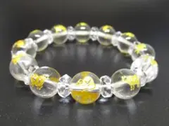 〇【十二支ブレスレット】ボタンカット水晶 天然石 パワーストーン