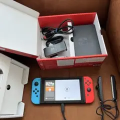 ジャンク品 新型 Nintendo Switch 青赤コントローラーセット