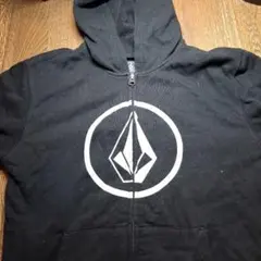 VOLCOM ブラック フード付きトレーナー L