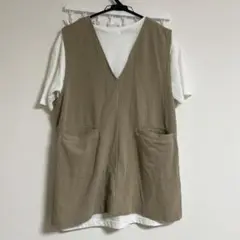 レプシィム　ベスト　ジレ　ベージュ　2way セット