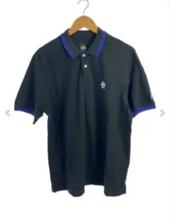 美品【XLサイズ】【STUSSY】【ポロシャツ】【ブラック】【ステューシー】黒