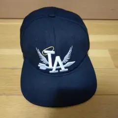 LAキャップ　ニューエラ似　ブラック