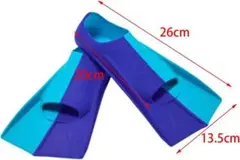 【ダイビングフィン】XS 足ひれ ブルー系 シュノーケリングフィン 20cm