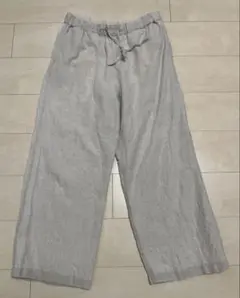 【タイムセール】無印良品　リネン　麻　ストレートパンツ