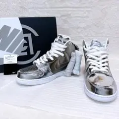 極美品✨ ナイキ x クロット ダンク HI 27.5cm シューズ シルバー