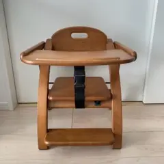 大和屋 アーチ木製ローチェア ライトブラウン