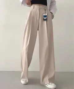 sonyunara ソニョナラ　スラックス　ワイドパンツ