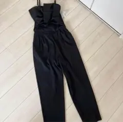GORGEリボン付き黒サロペット Fサイズ
