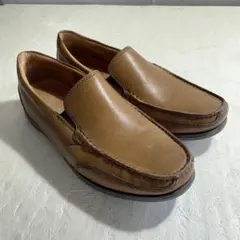 Hawkins ブラウンレザー スリッポン 24.5cm