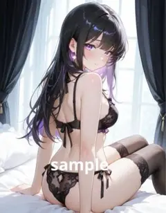 ※A4変更可 AIイラスト 美女 L版サイズ 1点物 F23