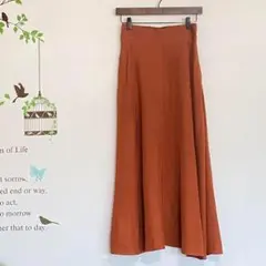 visit design/ロングフレアスカート ウエストゴム入り 左右ポケット
