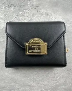 mytwilight PARIS ロゴモチーフミニウォレット　ブラック