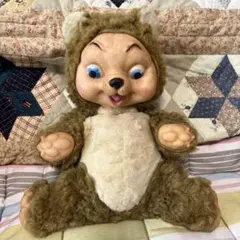 ラシュトンうさぎちゃんのラバーフェイスドール。 ピンクのドレス 希少！ビンテージ ラシュトン ラバーフェイスドール - メルカリ