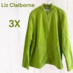 Liz Claiborne 3X トレーナー ライムグリーン リズクレイボーン