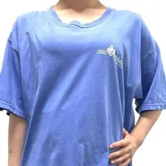 コンフォートカラーズ Tシャツ THOMAS HOSPITAL ブルー青L古着