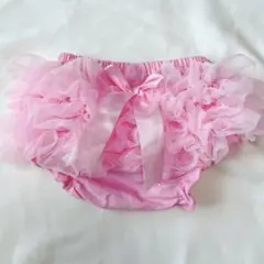 即日発送✨ボリュームたっぷりフリルパンツ　ピンク　M 80-95