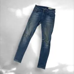 T-234 diesel ディーゼル スキニーデニム 青 ダメージ加工 25