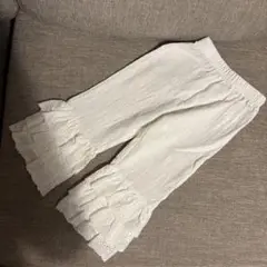 【新品タグ付き】しまむら　softcheese　裾レースパンツ　100