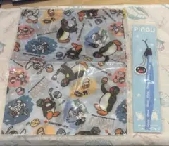 新品未使用 未開封 住友生命 PINGU ナイロン巾着 携帯ストラップ スマホ