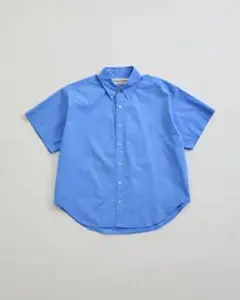 Shinzone HALF SLEEVE DADDY SHIRT ブルーシャツ