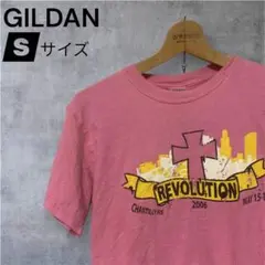 GILDAN Tシャツ Sサイズ ピンク 90S好きに！