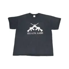 USA古着 フェード ダメージ系 プリントTシャツ ブラック XL