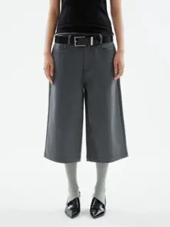 Exclusive クロップドハーフスラックス
